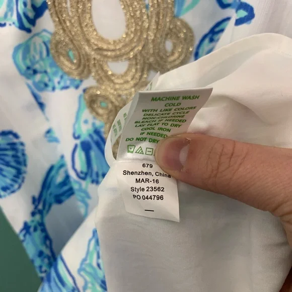 Lily Pulitzer Emery Shift Dress in Barefoot Princess in Resort White Size 4 - Picture 9 of 15